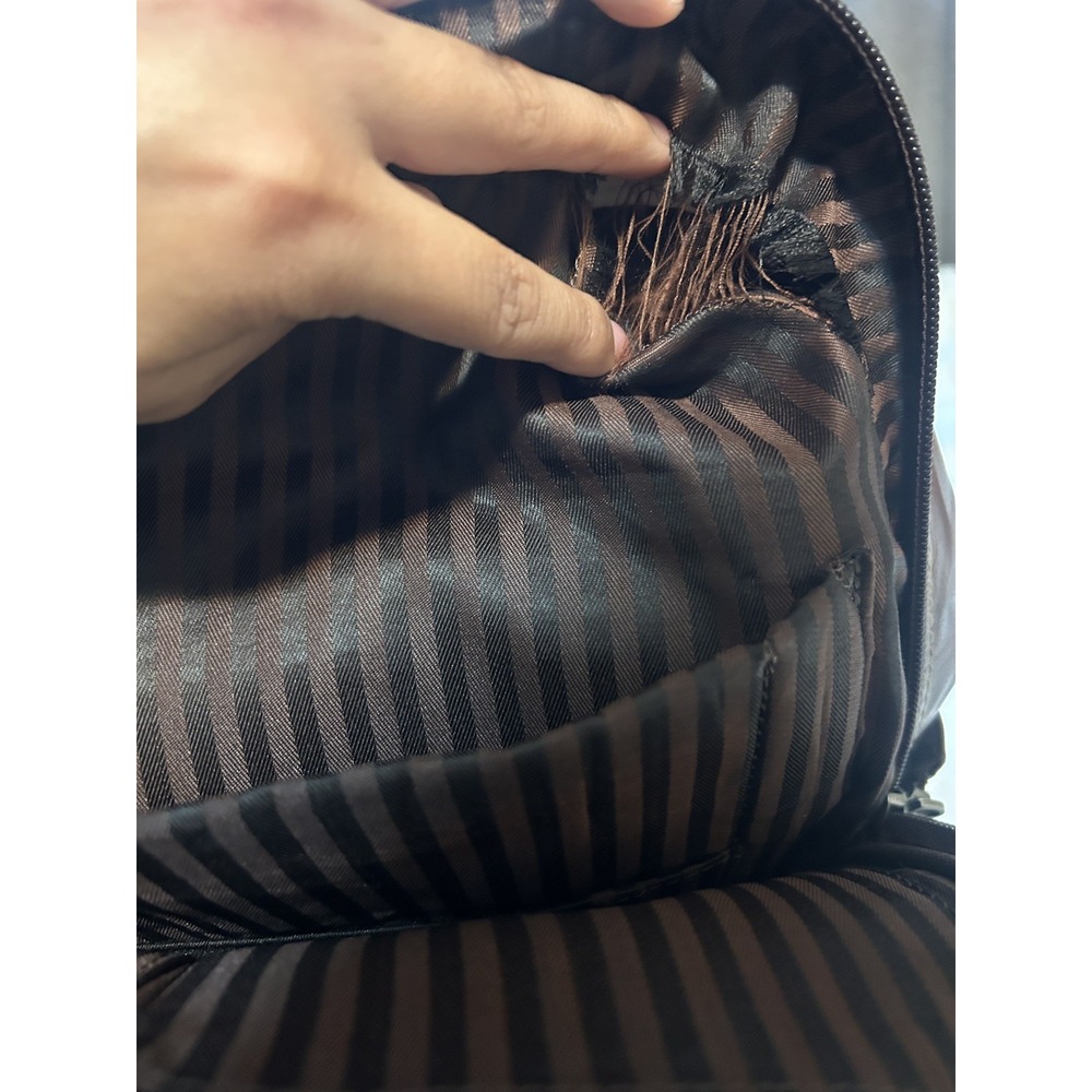 Jack Georges Voyager Brown Leather Convertible Messenger Bag to Backpack. Pre-ow - Picture 13 of 15
